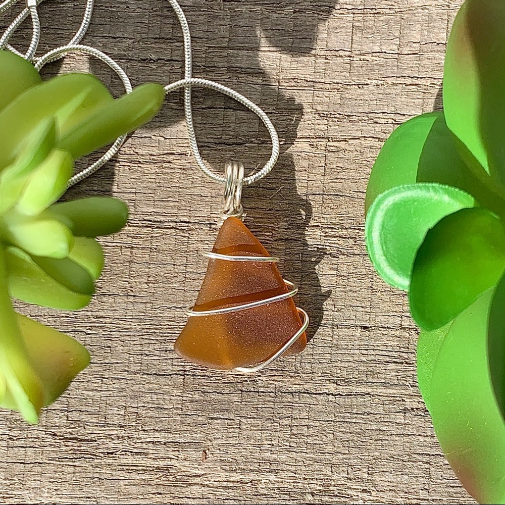 Hand Crafted Sea Glass Necklace